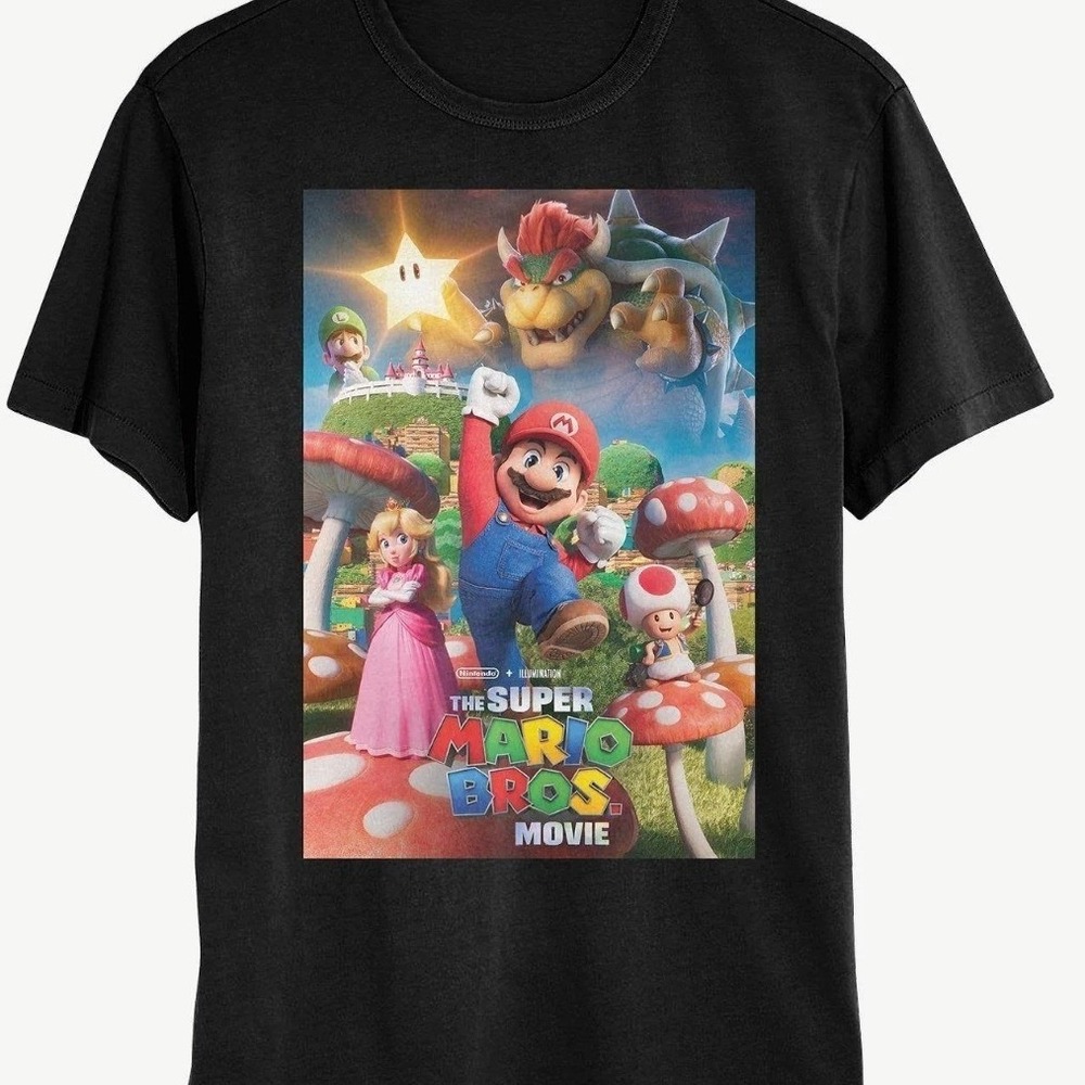 Nintendo Super Mario Bros Movie Graphic T-Shirt Mens XL